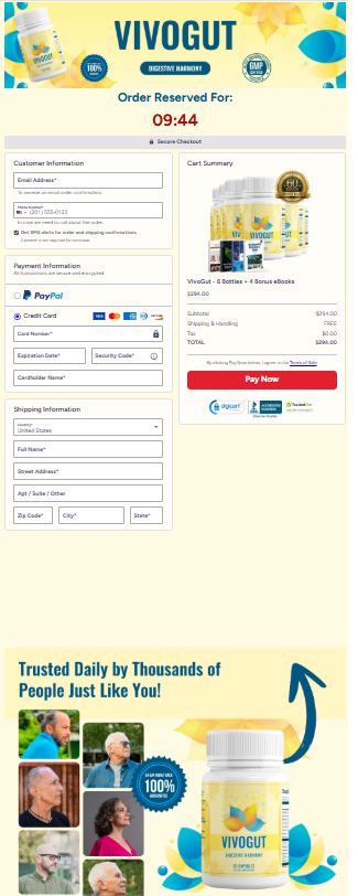 VivoGut order page