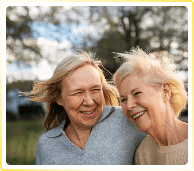 VivoGut 2 happy elderly women